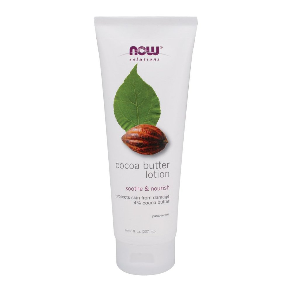 Now Foods Cocoa Butter Lotion - 8 oz. 12 Pack