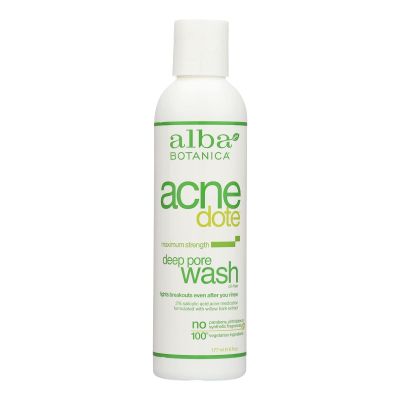 Alba Botanica Natural Acnedote Deep Pore Wash, 6 oz