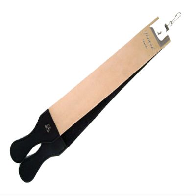 Natural Leather Shaving Strop 21" by Haryali Fashion London