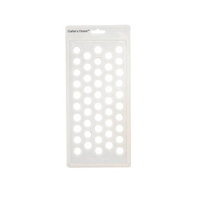 Crafter's Choice - Lip Balm Tube Filling Tray - Silicone Tray for Filling Lip Balm Tubes and Cosmetic Products - Round - 3001