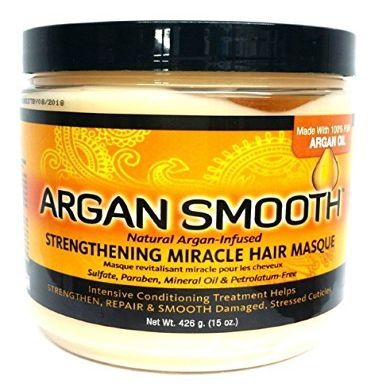 Argan Oil Smooth Strengthening Miracle Hair Masque, 15 Ounce (Pack of 1)