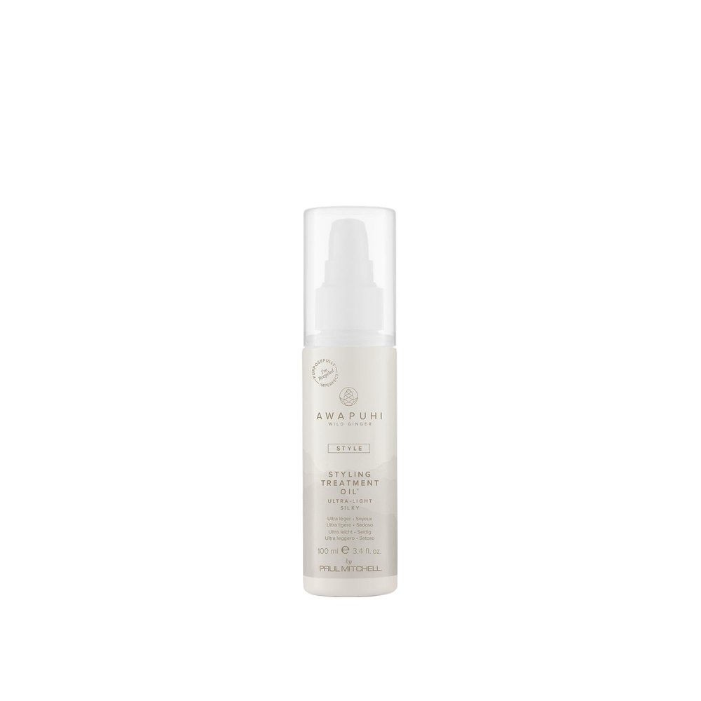 Awapuhi Wild Ginger by Paul Mitchell Styling Treatment Oil, Dry-Touch, Leave-In Formula, For All Hair Types, 3.4 fl. oz.