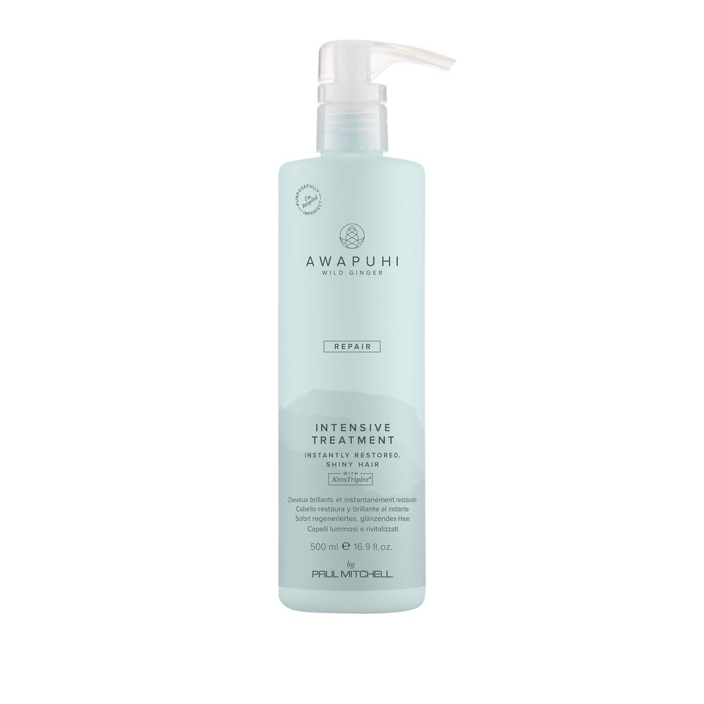 Awapuhi Wild Ginger by Paul Mitchell Intensive Treatment, Rebuilds + Repairs, For Dry, Damaged + Color-Treated Hair, 16.9 fl. oz.