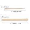 Senkary 500 Pieces Wooden Wax Sticks Waxing Spatula Applicators Wood Craft Sticks for Body Eyebrow Legs Face Hair Removal (Small and Large) view 2