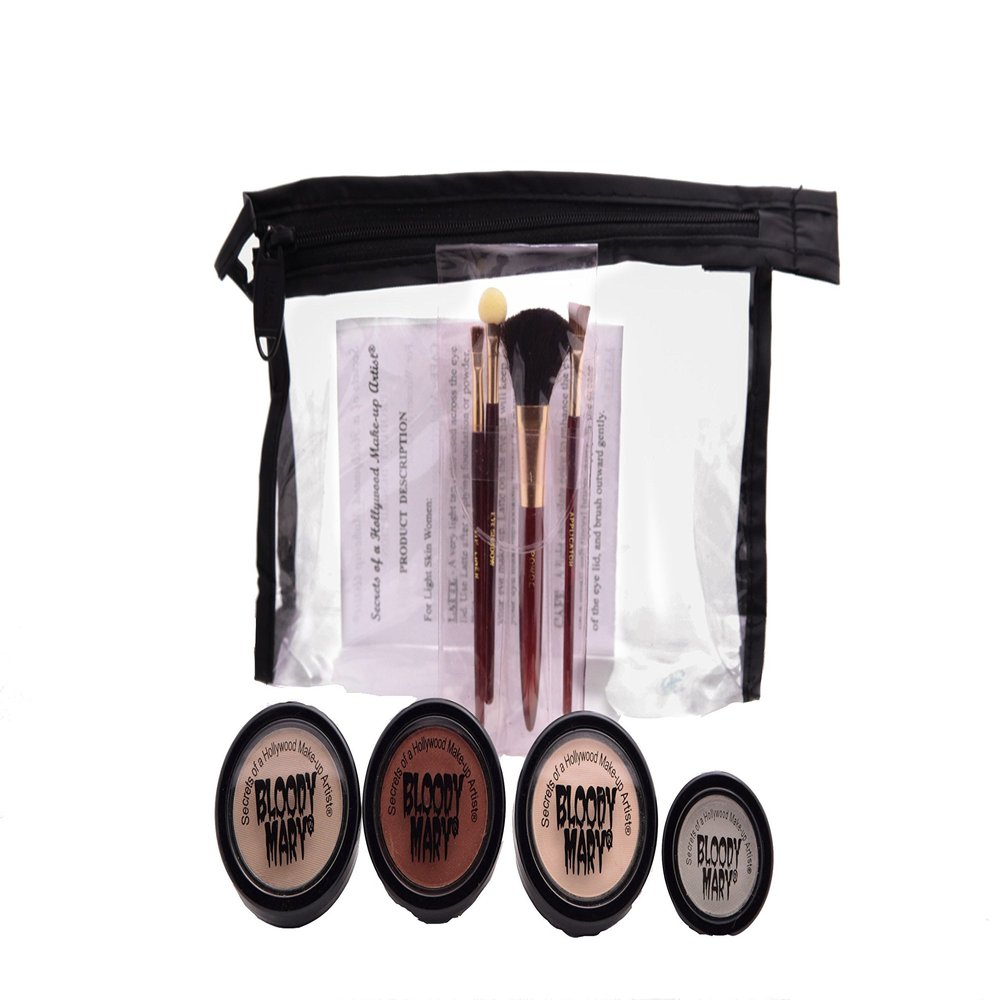 Bloody Mary Secrets Of A Hollywood Makeup Artist Professional Special Secrets Makeup and Brushes Kit Makes You Look 5 to 7 Years Younger