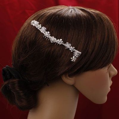 Alljoy Bridal, Prom, Party Hair Flower with Swarovski Crystals