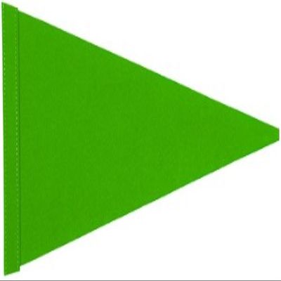 5 ft. Neon Green Pennant Bicycle Safety Flag (No Mounting Hardware)