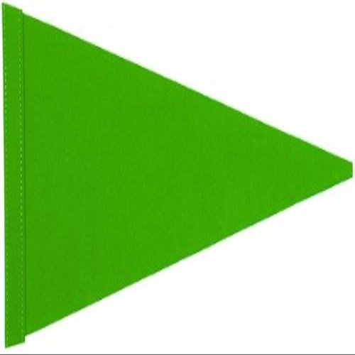 5 ft. Neon Green Pennant Bicycle Safety Flag (No Mounting Hardware)