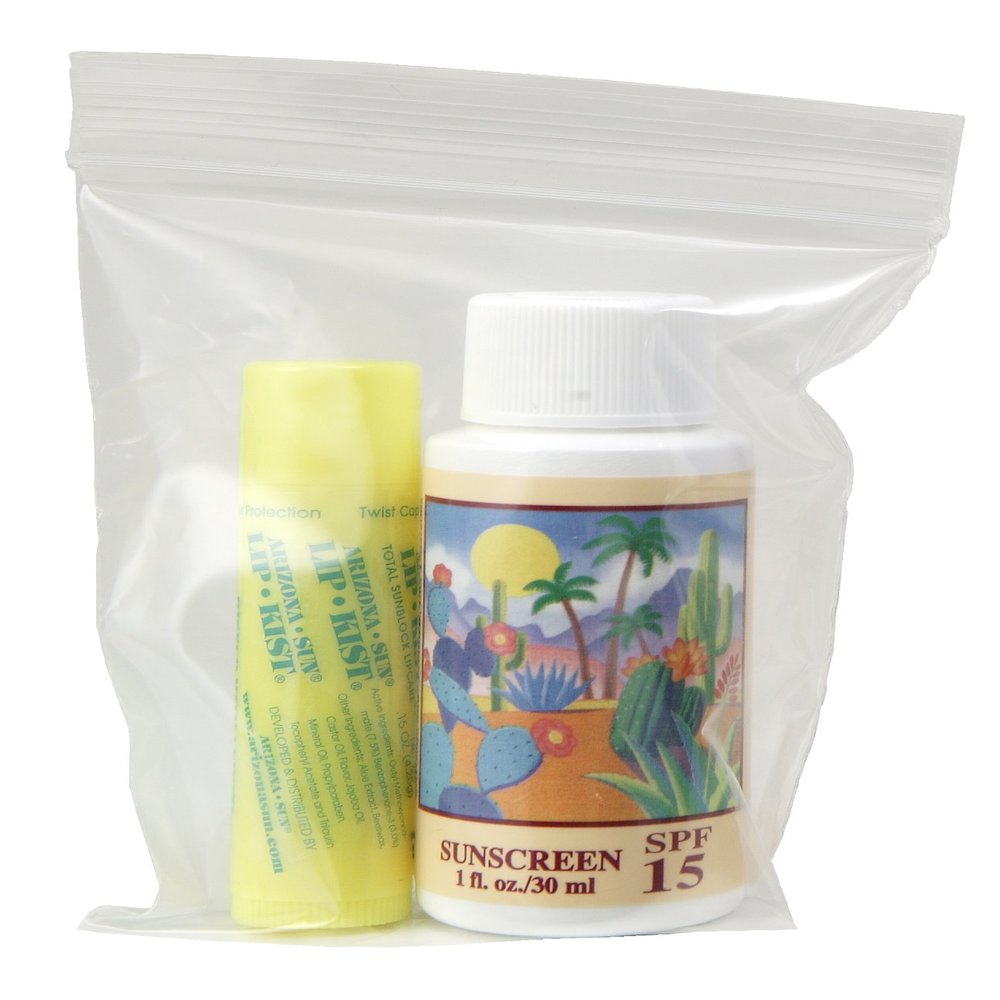 1oz. Sunscreen - Lip Kist -in Ziplock Bag - Sun Protection Sun Screen - Sun Block for Body and Lips - UVA and UVB Sunblock