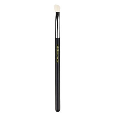Bdellium Tools Professional Makeup Brush - Maestro Series 765 Small Angled Shader - With Soft Synthetic & Natural Mind Fibers, For Applying Eyeshadow (Black, 1pc)