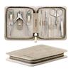 Manicure Set 8 in 1,Professional Pedicure kit,Stainless Steel Manicure Kit,Portable Travel Grooming Kit Nail Care Tools,Nail Clippers Pedicure Tools with Leather Travel Case (Brown) view 1