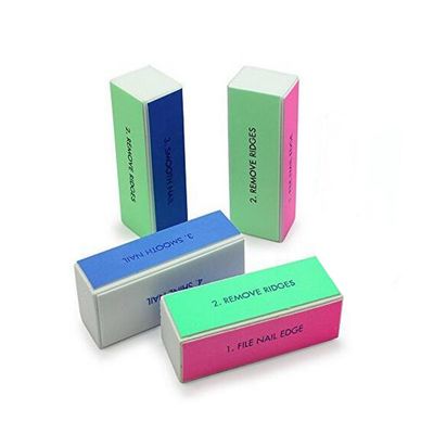 10PCS Professional 4 Ways Nail Buffing Block Manicure Pedicure Tool Emery Board Nail Art Care Buffing Buffer Sanding Files Shiny Block Colourful