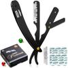 Utopia Care Professional Straight Razor for Men, Barber Straight Edge Razor Safety with 100 Pack Blades, Black view 1