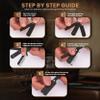 Utopia Care Professional Straight Razor for Men, Barber Straight Edge Razor Safety with 100 Pack Blades, Black view 4
