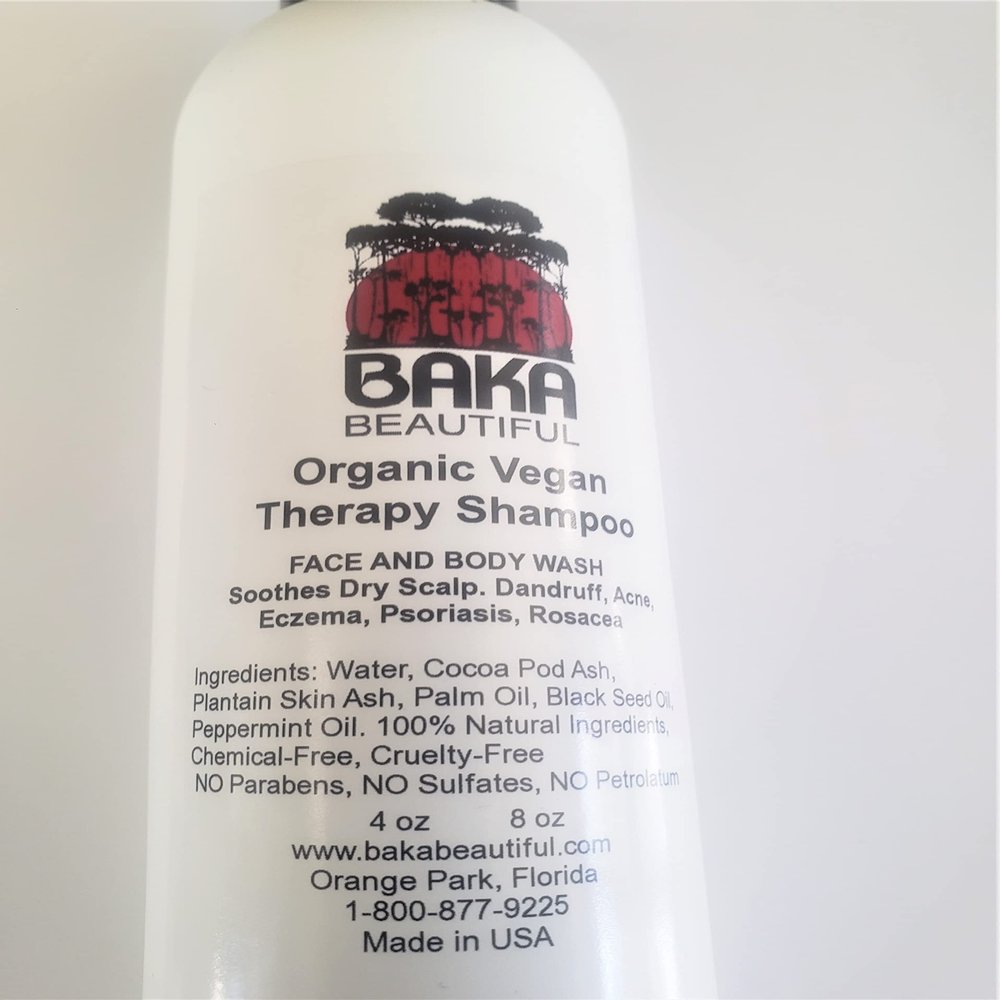 Baka Beautiful Organic Dandruff Therapy Moisturizing Shampoo Conditioner with Camel Milk - 4 Oz.