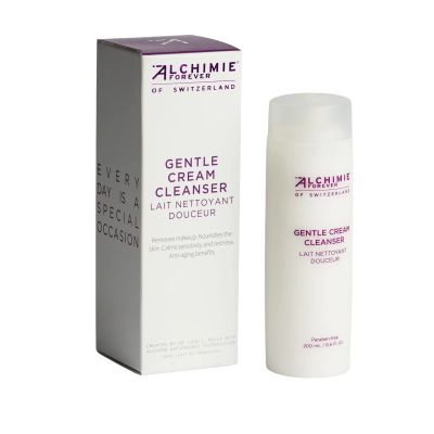 Alchimie Forever Gentle Face Cream Cleanser, Hydrates, Brightens & Reduces the Appearance of Redness - Softly Removes Dirt, Oil, Makeup & impurities PH Balancing, Antioxidant & Anti-Aging Wash 6.6 Oz