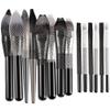 100pcs Makeup Brush Protector Cosmetic Makeup Brush Pen Guard Expandable Mesh Sleeve Covers Set Storage medium large sizes brushes for Travel view 2