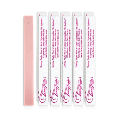 Tammy Taylor 100 Grit Acrylic Finger Nail Files for Women, 100/180 Limas para Uas & Emery Boards for Nails, Professional Manicure Tools, Salon Art Supplies & Accessories, Disposable Fingernail File