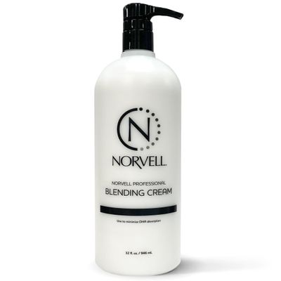 Norvell Pro Blending DHA Barrier Cream 32 fl oz Professional Pre Tan Skin Protectant for Spray Tanning, Prevents Over Absorption, Ensures Even, Natural Looking Color