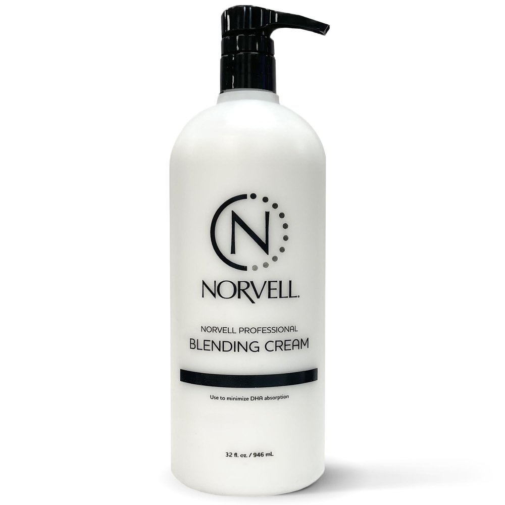 Norvell Pro Blending DHA Barrier Cream 32 fl oz Professional Pre Tan Skin Protectant for Spray Tanning, Prevents Over Absorption, Ensures Even, Natural Looking Color