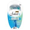 BIC Soleil 4 Women's Disposable 4 Blade Razors, Flexible Blades and Rubber Grip Handle, 3-Pack view 1