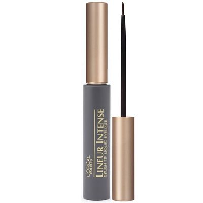 L'Oreal Paris Makeup Lineur Intense Brush Tip Liquid Eyeliner, Black, 0.24 fl oz.