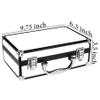SHANY Carry All Make up Train Case with Pro Makeup Set, Beauty Brushes, Lipsticks, Eye Shadows, Blushes, Powders, and more - Reusable Cosmetics Storage Organizer - Premium Gift Packaging - Silver view 4
