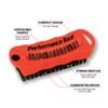 Performance Tool W9163 Utility and Fingernail Brush with Magnet / Scrub Brush view 2