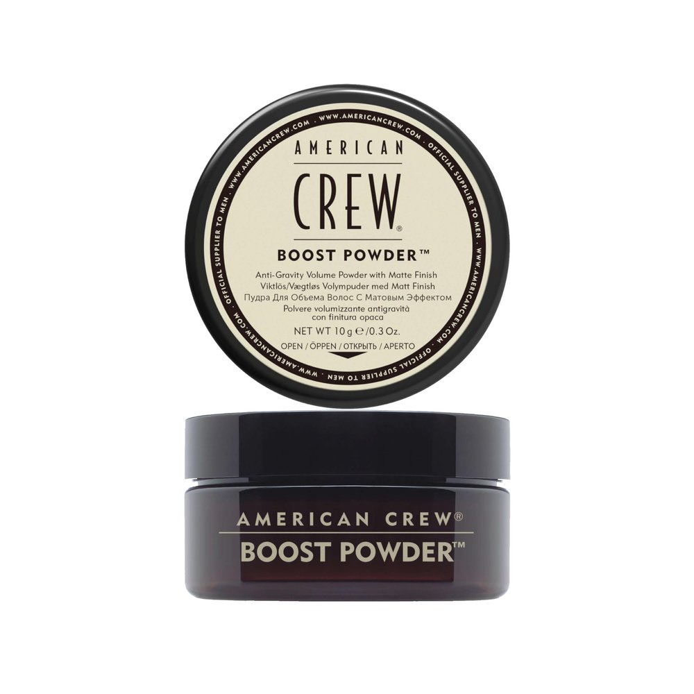 American Crew Boost Powder, Provides Lift & Volume, Stocking Stuffer for Him, 0.3 oz