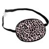 Adult Kids Amblyopia Strabismus Lazy Eye Adjustable Soft Pirate Eye Patch Single Eye Mask for Adults, Brown Leopard view 1