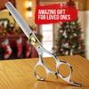 Suvorna 6.5 Thinning Shears for Hair Cutting, Trimming and Styling. Stainless Steel Texturizing Shears, blending shears and Layering Scissors for Cutting Hair for Women, Men and Adults view 3