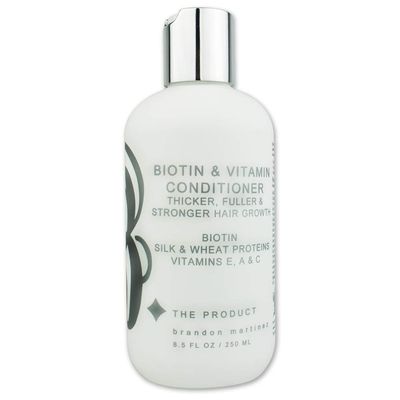 Biotin Vitamin Hair Conditioner for Thinning Hair - Moisturizing Conditioner with Aloe Vera and Cucumber Conditioning Treatment for Dry and Damaged Hair B THE PRODUCT 8.5oz
