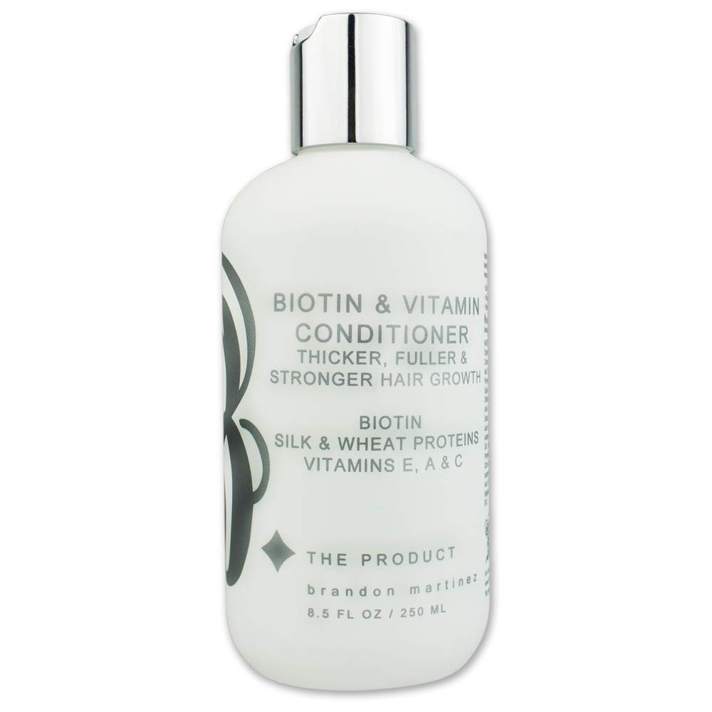 Biotin Vitamin Hair Conditioner for Thinning Hair - Moisturizing Conditioner with Aloe Vera and Cucumber Conditioning Treatment for Dry and Damaged Hair B THE PRODUCT 8.5oz