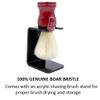 Parker Safety Razor Deluxe 100% Boar Bristle Shaving Brush with Rosewood Handle & Brush Stand  Handmade Exfoliating Brush for Traditional Wet Shaving view 3