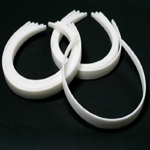 1/2" White Plastic Headbands - (3 Packages of 12) - 36 Total Headbands to Create Individualized and Personalized Hair Accessories