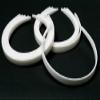 1/2" White Plastic Headbands - (3 Packages of 12) - 36 Total Headbands to Create Individualized and Personalized Hair Accessories view 1