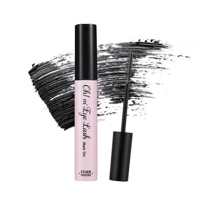 ETUDE Oh M'Eye Lash Black Tint Mascara Natural Glossy Effect with Long Lasting Strong Curl System, Volume Enhancing, Smudge-Free, Improved fixation and water resistance, Korean Makeup, Kbeauty