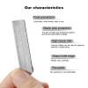 Bezall 50Pcs Single Edge Razor Blades, Stainless Steel Straight Razor Blade Refills, Eyebrow Trimmer Facial Hair Blades for Women and Men view 3