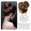 5 Pieces Hair Combs for Women Accessories Metal Bridal Hair Comb 20 Teeth Wedding Veil Comb Decorative for Women Fine Hair(White K) view 3