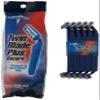 Medline Disposable Facial Razors with Twin Blades and Lubrication Strip, Ideal for Sensitive Skin, Blue, Pack of 500 view 1
