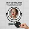 OVENTE Wall Mounted Lighted Makeup Vanity Mirror, 9" Hard Wired Double Sided 1X/7X Magnifying Bathroom Mirror, Dimmable LED Lights, 360 Rotation and 14" Extendable Arm, Rubbed Bronze MPWD3185BZ1X7X view 4