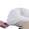 EarthLite Flannel Face Pillow Covers DURA-Luxe - 100% Natural Cotton Flannel Massage Table Headrest Covers, Cradle Covers (Set of 2), White view 2