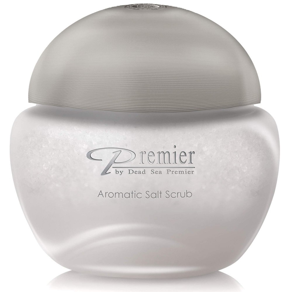 Premier Dead Sea Aromatic Salt Scrub bath salts infused with essential oils, jojoba oil, vitamin e oil, Exfoliates and Moisturizes smooth soft skin Hands, Feet & Body BREEZE SCENT 10.05FL OZ