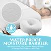 NRG Waterproof Face Cradle Covers for Massage Table, 10-Pack - Face Cradle Moisture Barrier Cover - Massage Headrest Covers, Massage Face Cradle Cover - Protects Head Rest Pad from Moisture & Debris view 2
