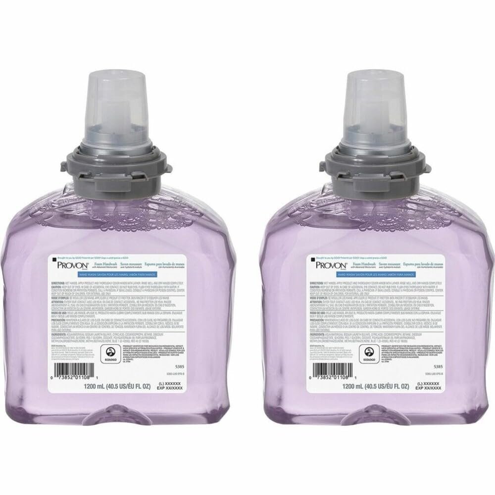 GOJO Provon TFX Foam Soap Refill, Cranberry Scent, 2ct x 1200 mL - 5385-02