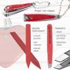 3 Swords Germany - brand quality 5 piece manicure pedicure grooming kit set for professional finger & toe nail care tweezers file clipper fashion leather case in gift box, Made by 3 Swords (17719) view 3