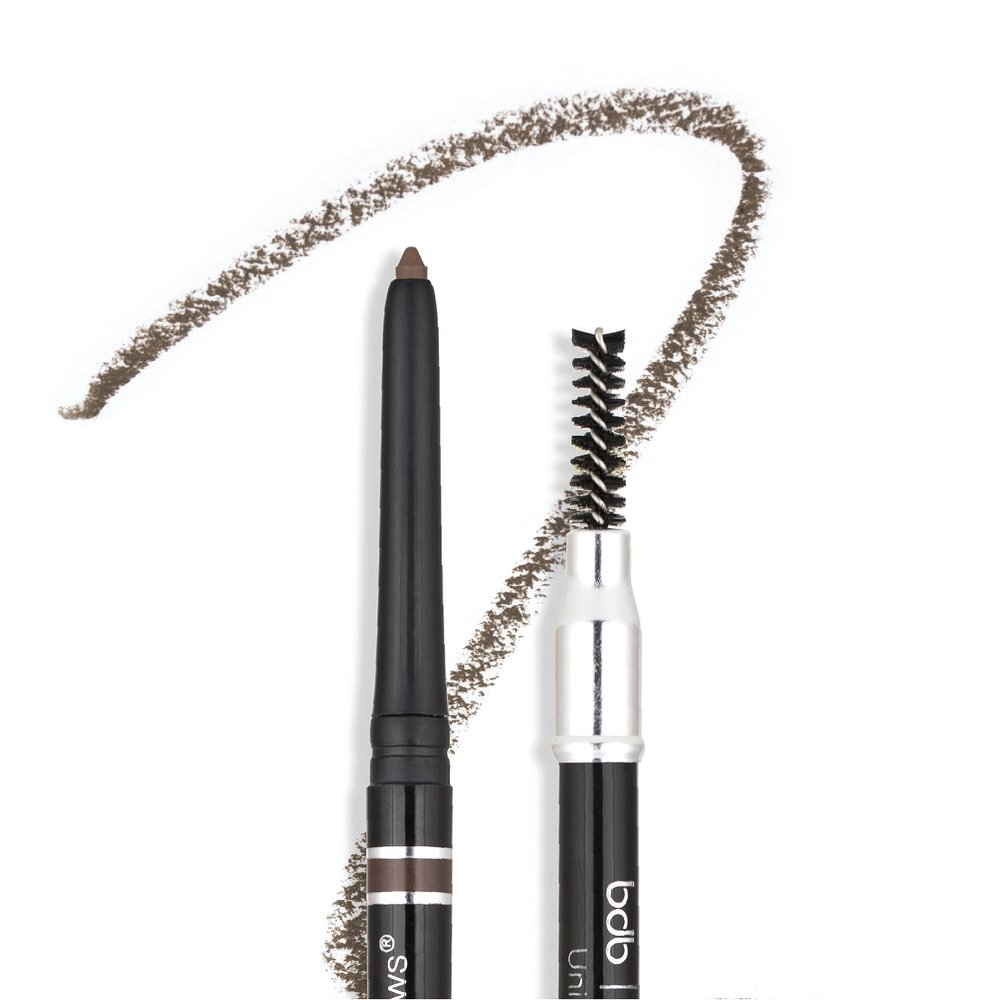 Billion Dollar Brows Universal Eyebrow Pencil  Dual-Ended Design with Precision Tip & Spoolie, Matte Finish, Waterproof, Easy to Use, Vegan & Cruelty-Free for Perfectly Defined Brows