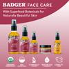 Badger Rose Body Oil, 100% Organic Rose Scented Body Oil, All Natural Body Moisturizer, Organic Jojoba & Rose Oils Soothe Dry Skin, 4 fl oz Glass Bottle view 4
