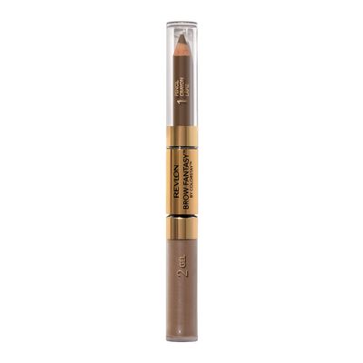 Revlon Eyebrow Gel & Pencil, ColorStay Brow Fantasy 2-in-1 Eye Makeup, Longwearing with Precision Tip, 108 Light Brown, 0.04 Oz
