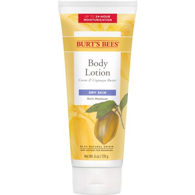 Burts Bees Butter Body Lotion for Dry Skin with Cocoa & Cupuau, 6 Oz (Package May Vary)